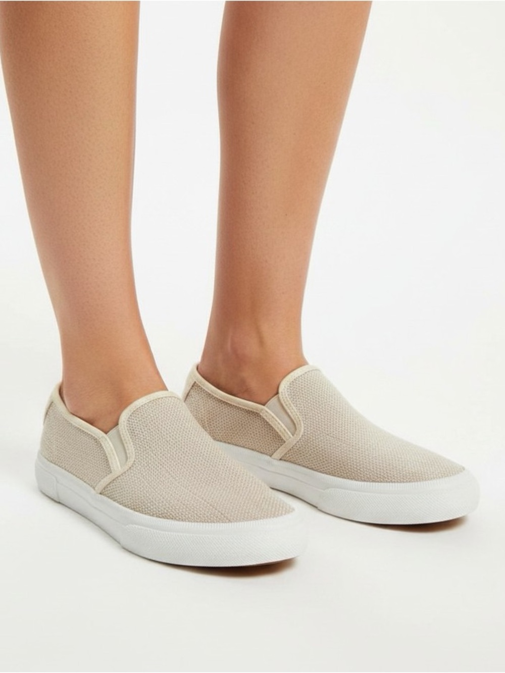 Frye | Gia Slip On Sneakers | Beige | Size 8.5 M